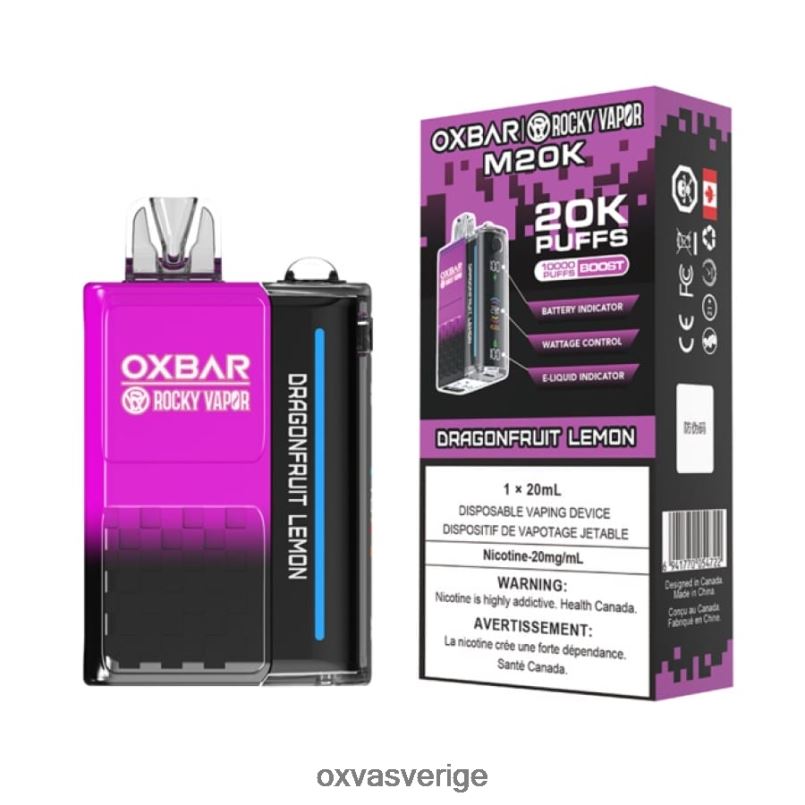 OXVA Vape Shop | 4428Z4 dragonfrukt citron OXVA OXBAR M20K