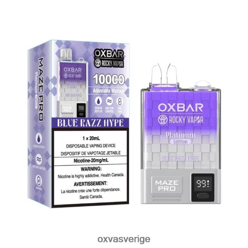 OXVA Disposable Pod | 4428Z16 blue razz-hype OXVA OXBAR MAZE PRO 10000