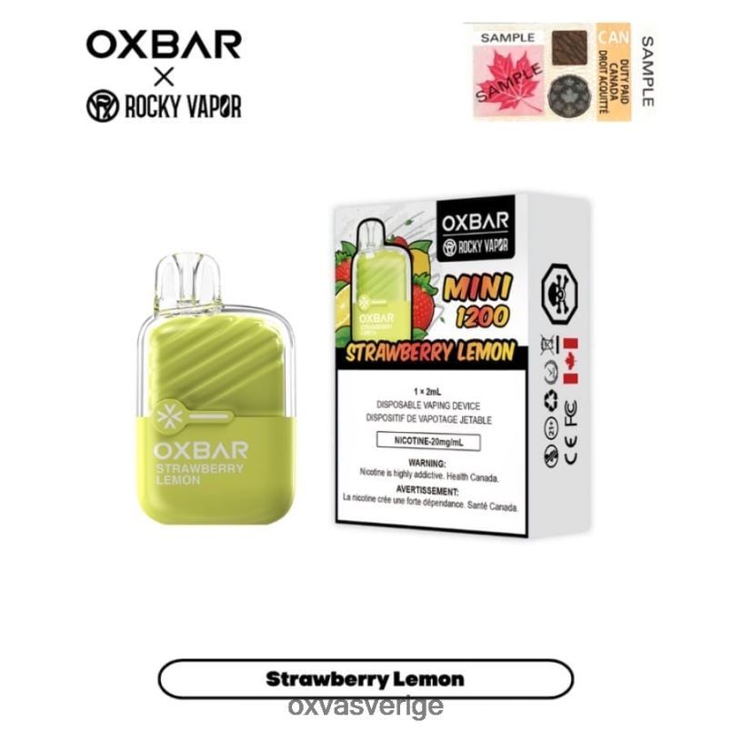 OXVA Online Store | 4428Z19 jordgubbs citron OXVA OXBAR MINI 1200