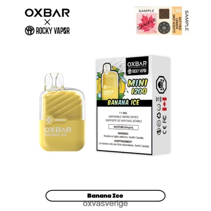 OXVA Vape Malmö | 4428Z23 bananis OXVA OXBAR MINI 1200