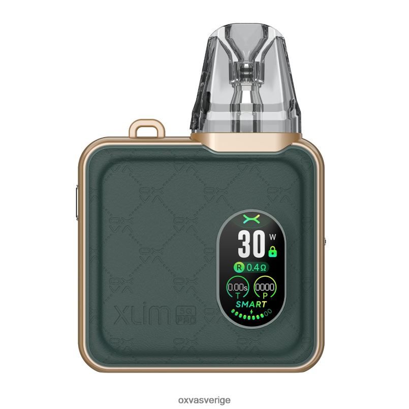 OXVA Vape Pod | 4428Z85 grönt läder OXVA XLIM SQ PRO utrustning