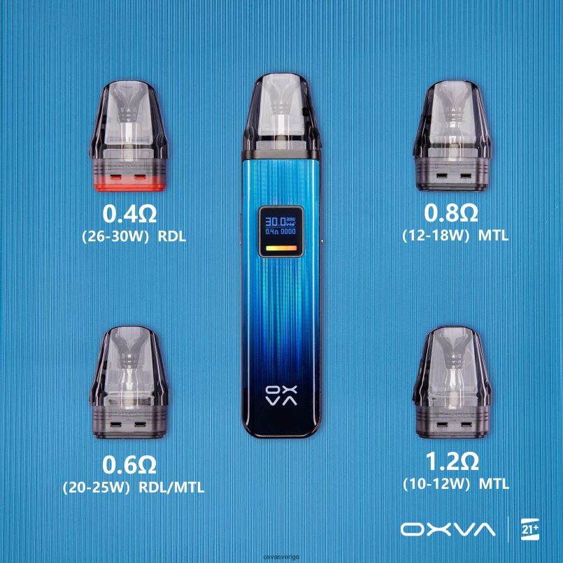 OXVA Vape Malmö | 4428Z83 grå OXVA XLIM V3 patron toppfyllning